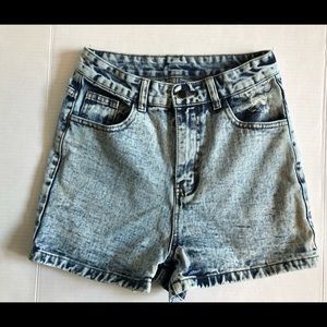 Shein Acid Washed Jean Shorts, Sz S